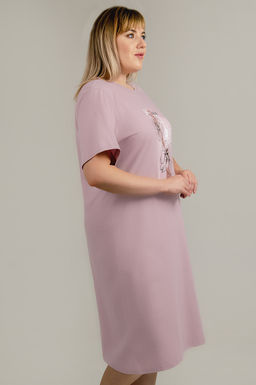 Арт. 4154 Туника женская 52-60 (5 шт) Цвет:пудра - Калинка фото 6