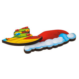 Рамка - вкладыш новогодняя «Самолёт с подарками», 7 деталей