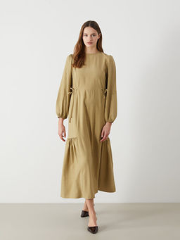 Bisiklet Yaka Elbise