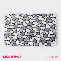 Коврик для ванной и туалета Доляна Галька, 40?60 см