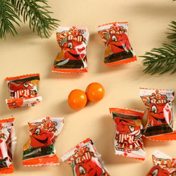 Жевательная резинка Скоро Новый Год с начинкой, вкус: апельсин, 50 г. - Simaland фото 2