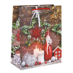 Цена за 12 шт. Пакет подарочный 26х32х12см / 5383L /уп 12/384/Новый год - Галеонтрейд фото 5