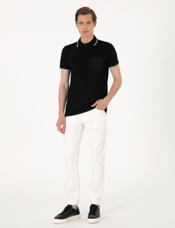 Ekru Slim Fit Jean Pantolon