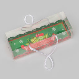 Цена за 3 шт. Коробка под рулет, упаковка, «Счастливого Нового года», 22.5×7.8×7.8 см
