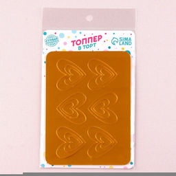 Украшение для торта Сердечки, цвет золото - Страна карнавалия фото 6