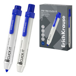 Маркер для доски автомат. ErichKrause "RW-700" пулевидный 2мм., синий (60831)