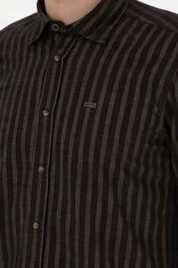 Мужская рубашка цвета хаки с длинным рукавом Неожиданная скидка в корзине - U.s. polo assn фото 7