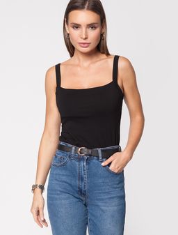 VILATTE / Топ с двуслойной зоной бра из премиального хлопка  фото 2