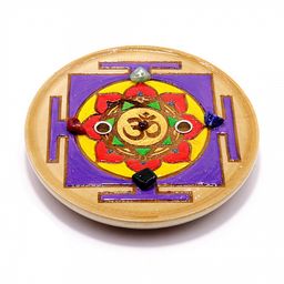 Подставка под благовония Шри Янтра символ изобилия и процветанияручная роспись - Сандаловый дом фото 3