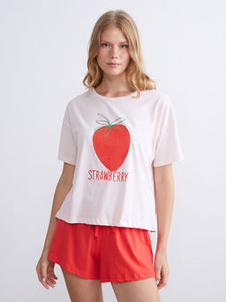 Beli Lastikli Kad?n ?ort Pijama Alt?