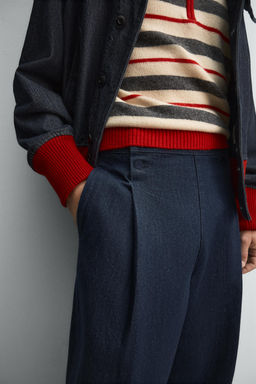 WIDE-LEG DENIM TROUSERS HARRY LAMBERT FOR ZARA X DISNEY  фото 6