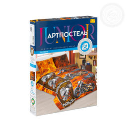 Байкер 1,5 сп./Пододеяльник: 1 шт. - 215*145; Простыня: 1 шт. - 214*150; Наволочка: 2 шт. - 70*70; Поплин детский - Артпостель фото 7