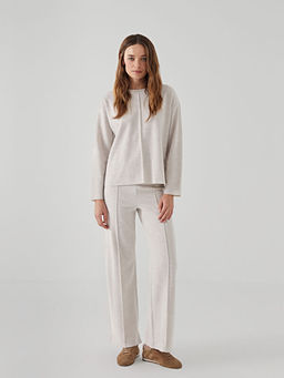 Beli Lastikli Geni? Pa?a Kad?n Triko Pantolon