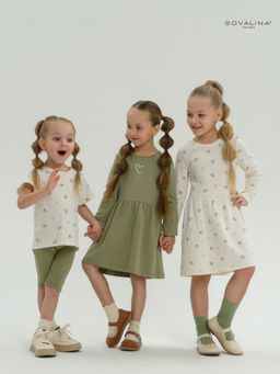 Костюм Актив бордовые тюльпанчики-оливка - Sovalina фото 40