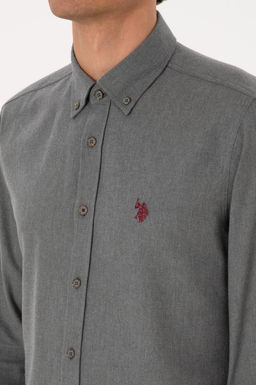 Erkek Gri Uzun Kollu Basic G_mlek Sepette S_rpriz _ndirim - U.s. polo assn фото 7