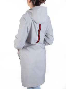 908 GRAY Ветровка женская NANOGUE (100% полиэстер) - Фабричный китай фото 6