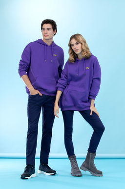 U. S. Polo Assn Пурпурный базовый свитшот оверсайз с капюшоном - U.s. polo assn фото 11