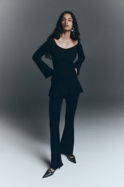 Top off-the-shoulder en punto de canal? - H&m фото 5