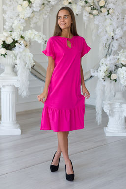 Платье женское из кулирки Чейси 2 сочная малина