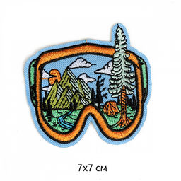 Аппликации пришивные арт.TBY.2417 Очки 7х7см, уп.10 шт