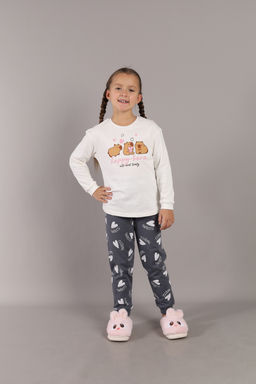 CWKG 50223-31K Пижама для девочки (джемпер, брюки),экрю