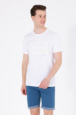 U. S. Polo Assn Мужская белая футболка с круглым вырезом - U.s. polo assn фото 2