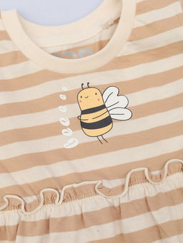 CRB wear / CSBG 64034-31-434 Платье для девочки,бежевый/Ex.Cherubino фото 3