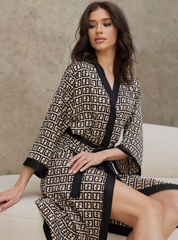 K11244 Халат ЧЕРНЫЙ