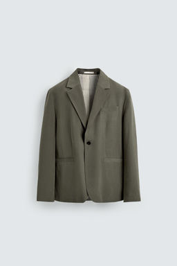 BLAZER RELAXED FIT TRAJE / crudo/kaki - Zara фото 6