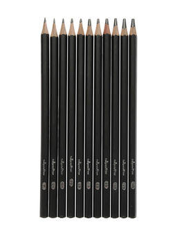 Набор карандашей чернографитных, 11 штук (14 В, 12 В, 10 В, 8 В, 6 В, 5 В, 4 В, 3 В, Н, 2Н, 4Н)