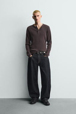 JEANS BALLOON FIT / Marino / Blanco - Zara фото 11