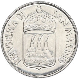 Монета 50 лир 1973 года Сан-Марино