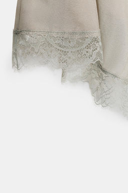 GEORGETTE LACE TOP - Zara фото 7