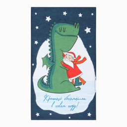 Набор полотенец Доляна Волшебства в новом году 28х46 см - 6 шт, 100% хл, рогожка 164 г/м2  фото 10