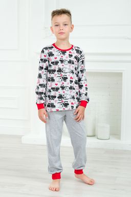 Пижама детская из джемпера и брюк из кулирки Олененок кошки - Амадэль фото 5