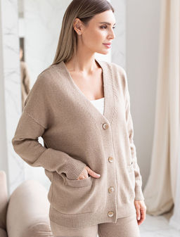 VILATTE / Кардиган из пряжи с кашемиром