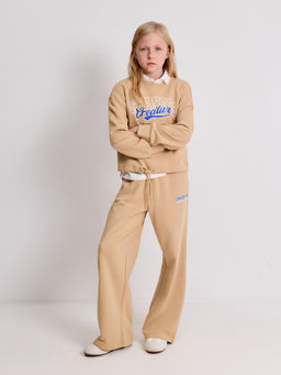 ACOOLA / Джемпер детский для девочек Vlasta_sw бежевый  фото 7