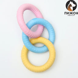 Игрушка плавающая для собак Кольца Пижон Premium, вспененный TPR, 16 см