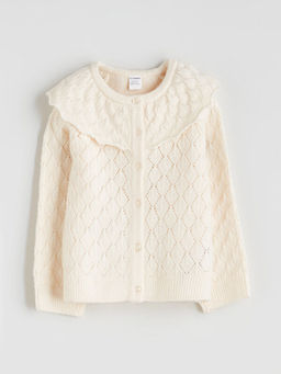 Bisiklet Yaka Ajurlu K?z ?ocuk Triko H?rka