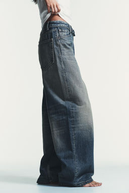 TRF FOLDED WAISTBAND MID-WAIST JEANS - Zara фото 13