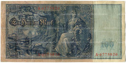 Банкнота 100 марок 1910 года Германия