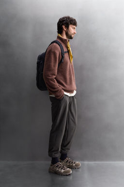 QUARTER-ZIP CONTRAST SWEATER - Zara фото 12