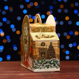 Цена за 5 шт. Подарочная коробка Каминные часы, 24 х 8,5 х 18,5 см - Simaland фото 2