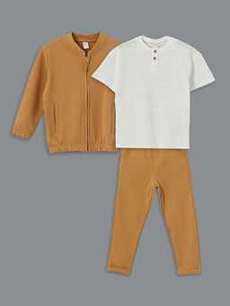 Kolej Yaka Erkek ?ocuk Fermuarl? Sweatshirt