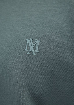 Bisiklet Yaka Yesil Basic Sweatshirt - Mavi фото 7