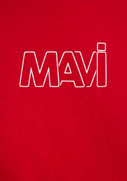 Mavi Logo Bask?l? K?rm?z? Tisort  фото 6