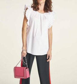 Блузка, белая