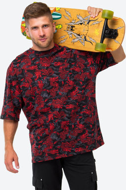 Футболка унисекс оверсайз с принтом дракон Happy Fox  фото 8