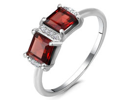 Кольцо, гранат, Лучиа