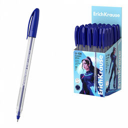 Цена за 50 шт. Ручка шариковая ErichKrause U-108 Stick Classic 1.0, Ultra Glide Technology, цвет чернил красный (в коробке по 50 шт.)